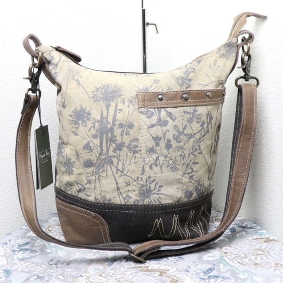 Myra Bag Bags Myra Bag Upcycled Canvas Shoulder Bag Vintage Poshmark